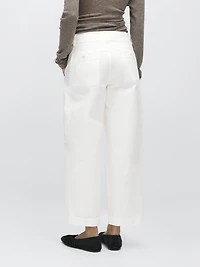 High-waist barrel fit trousers