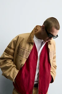 WASHED EMBROIDERED PATCH NFL WASHINGTON COMMANDERS JACKET