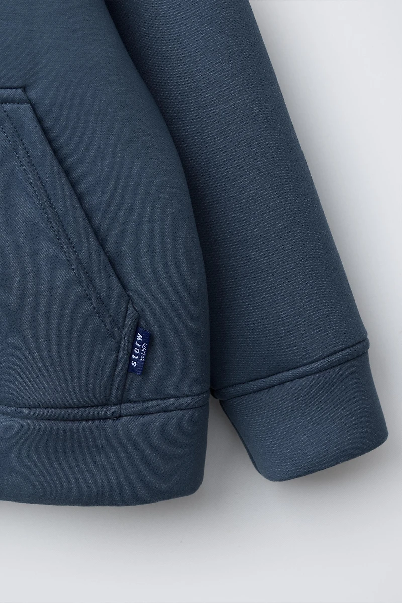VESTE EFFET NÉOPRÈNE ÉTIQUETTE