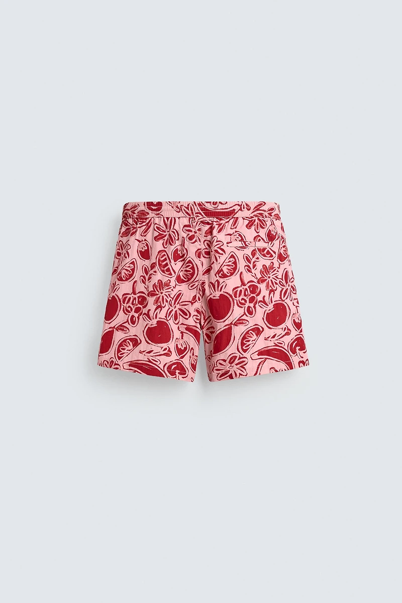 FRUIT PRINT SWIM SHORTS