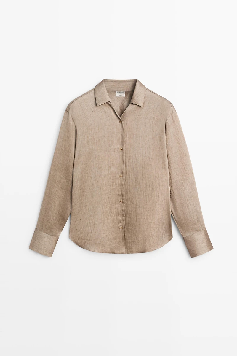 Studio satin flowing shirt