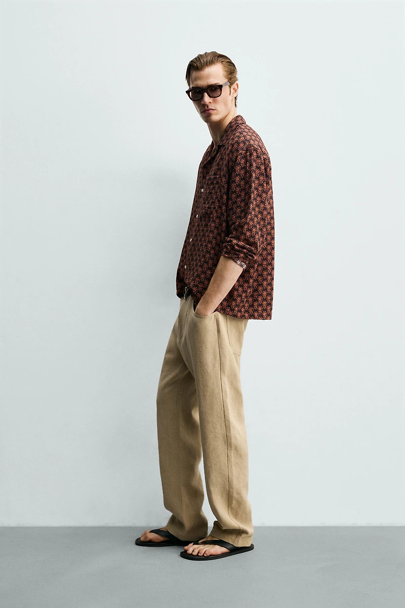 FLUID GEOMETRIC PRINT SHIRT