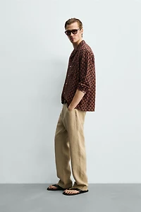 FLUID GEOMETRIC PRINT SHIRT