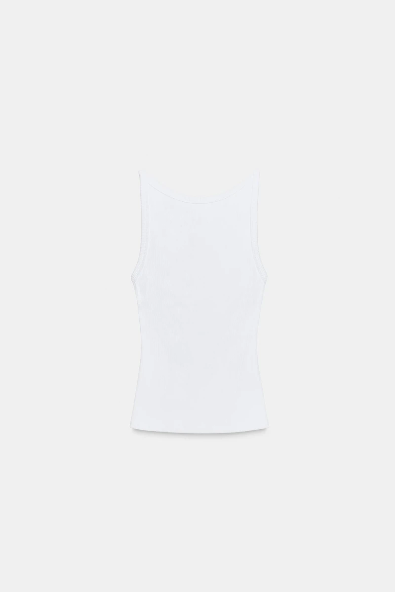 HALTER RIB TOP