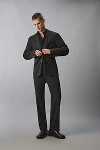 VESTE DE COSTUME EN VISCOSE ET CHANVRE