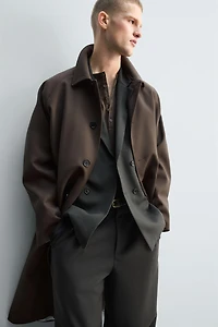 LONG WOOL BLEND TRENCH COAT LIMITED EDITION