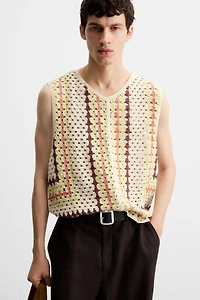 GILET STRUCTURE CROCHET