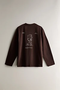 T-SHIRT MANCHES LONGUES TEXTE