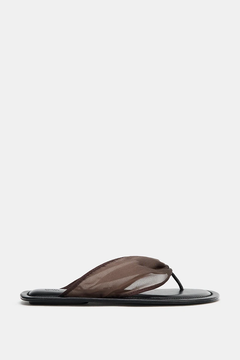 MESH FLAT SANDALS
