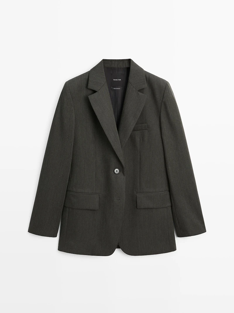 Blazer deux boutons 100 % laine