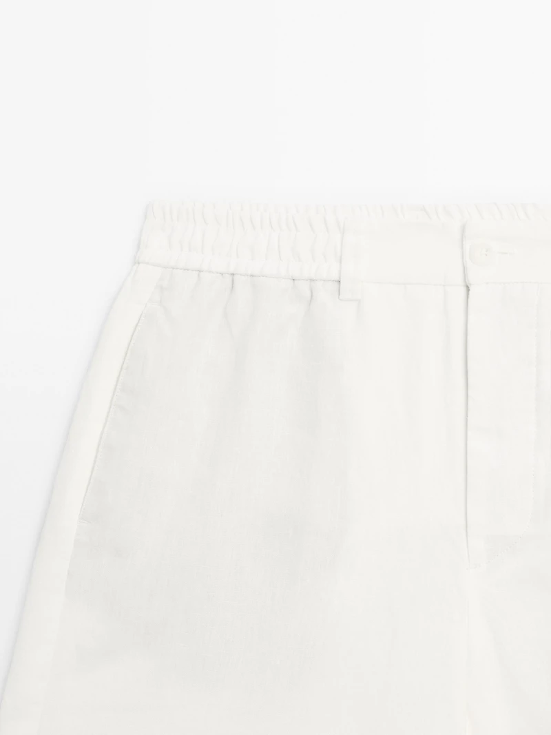 Bermuda léger 100 % lin