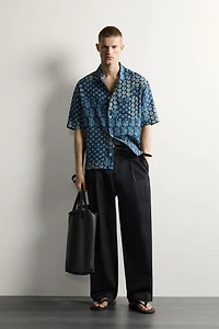 PATCHWORK PRINT RELAXED FIT SHIRT