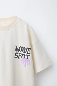 T-SHIRT À IMPRIMÉ PALMIER ET SOLEIL