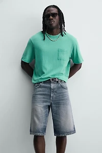 BERMUDA EN JEAN RELAXED FIT