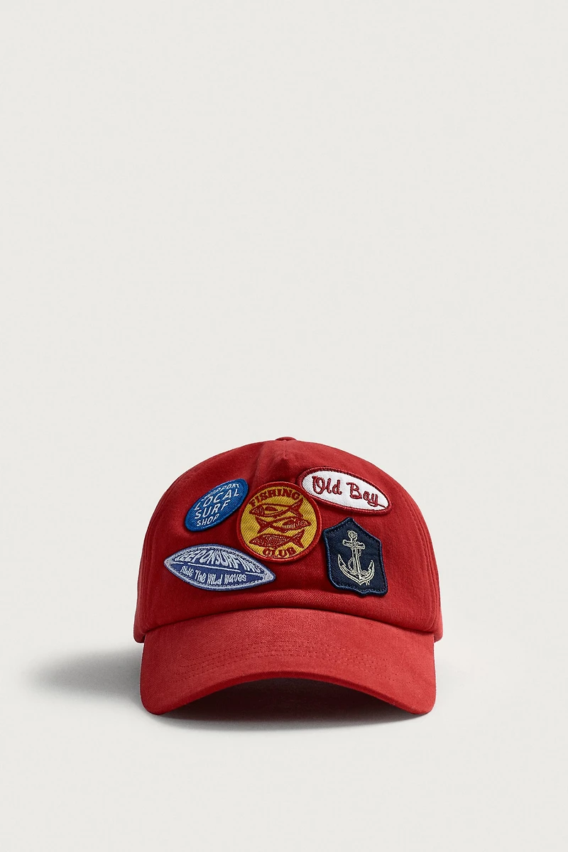 CONTRASTING PATCH CAP