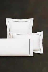 SATEEN PILLOWCASE WITH TRIM
