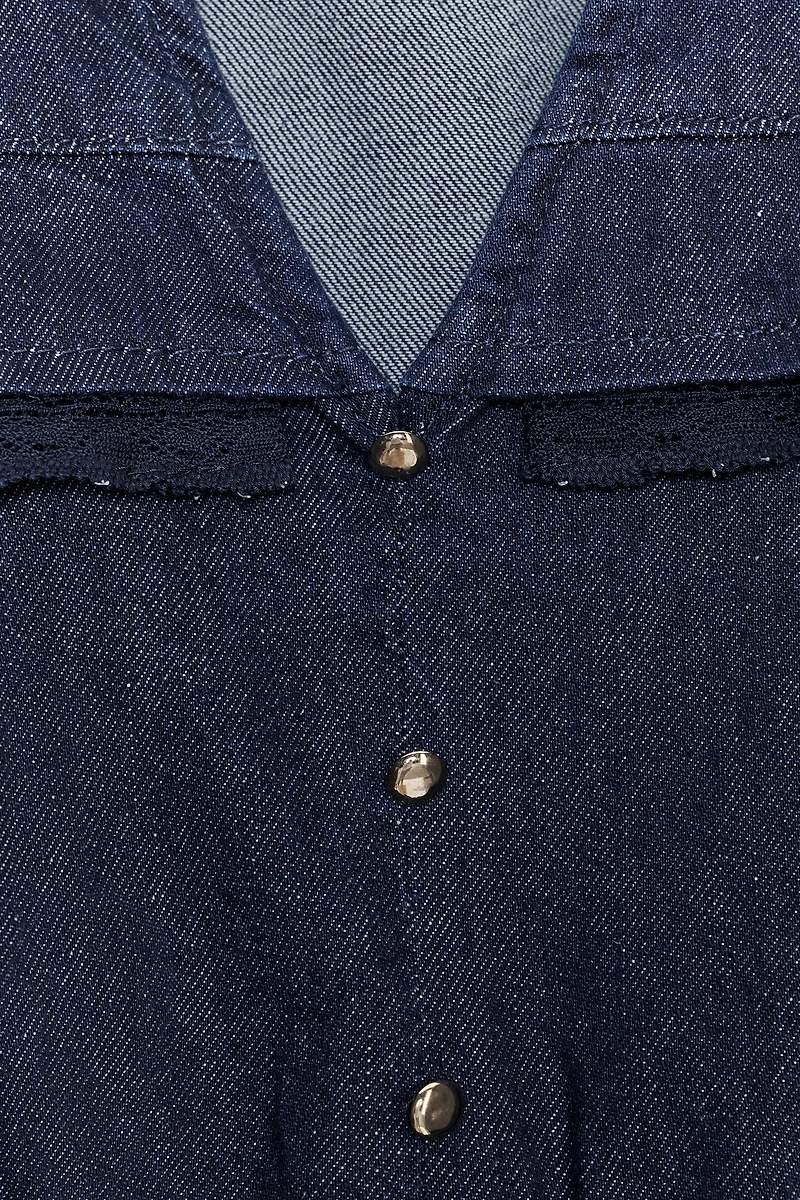 LACE DENIM SHIRT