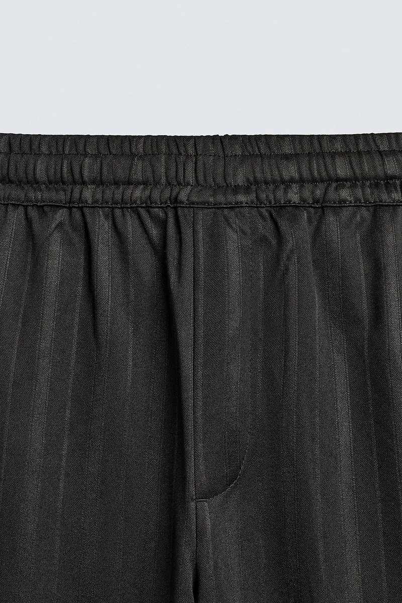 STRIPED JACQUARD JOGGER PANTS