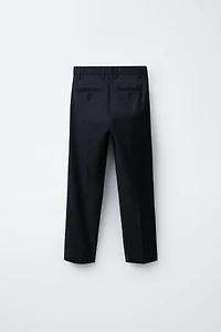 TEXTURED SUIT PANTS
