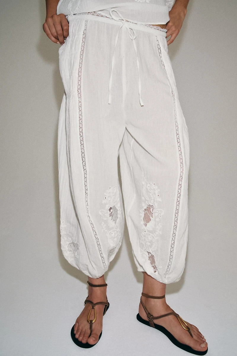 PANTALON BOUFFANT DENTELLE ZW COLLECTION