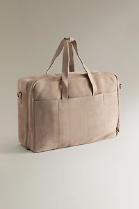 SAC DE VOYAGE CROÛTE DE CUIR