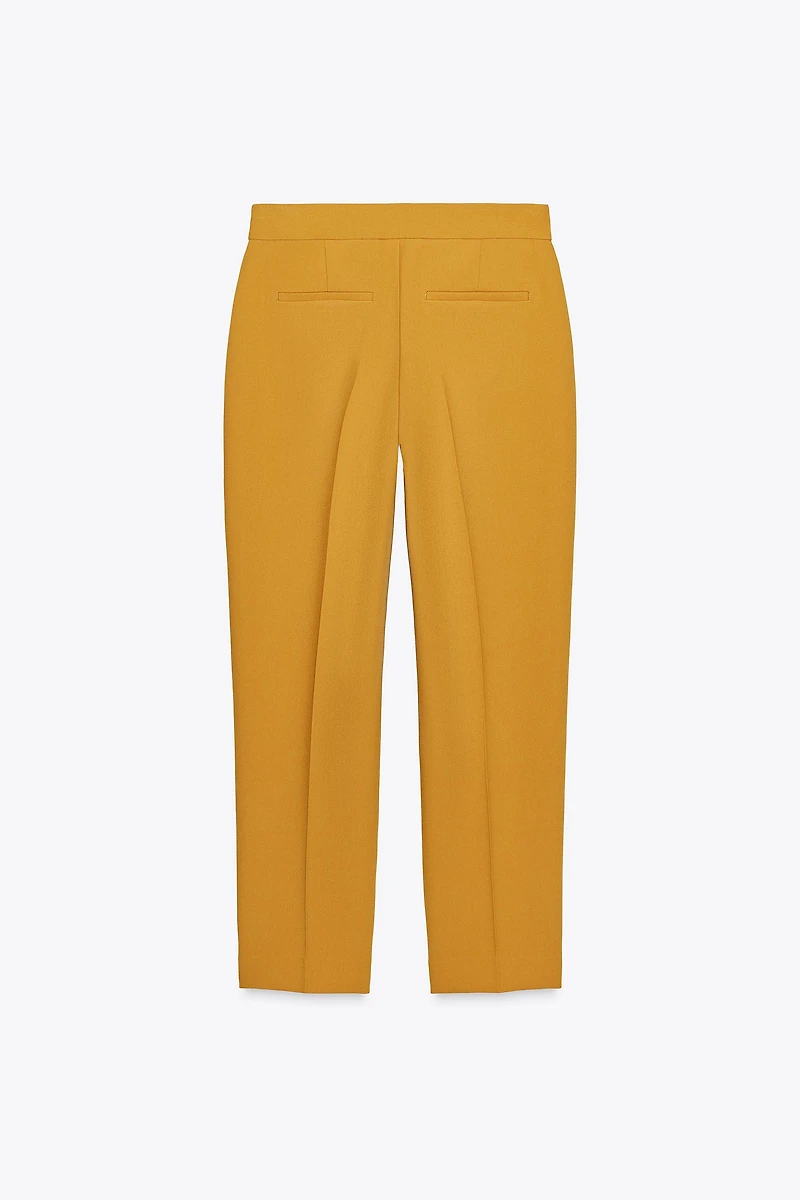 HIGH-WAISTED SLIM PANTS