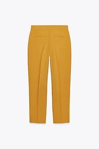 HIGH-WAISTED SLIM PANTS