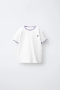 EMBROIDERED CONTRAST T-SHIRT