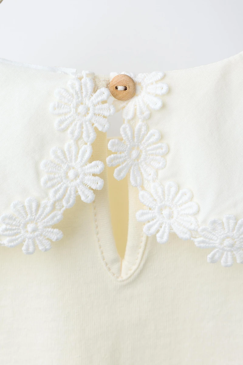 DAISY PETER PAN COLLAR T-SHIRT