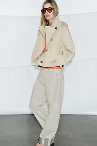 SHORT WATER REPELLENT TRENCH COAT ZW COLLECTION