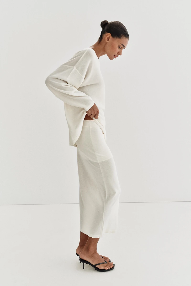 PULL OVERSIZE EN MAILLE FINE