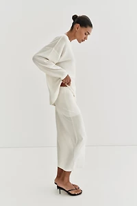 PULL OVERSIZE EN MAILLE FINE