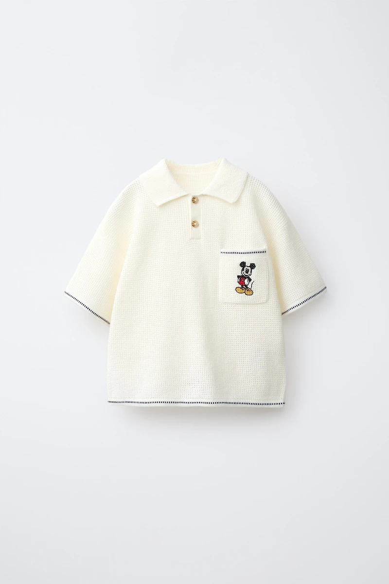 MICKEY MOUSE © DISNEY WAFFLE KNIT POLO