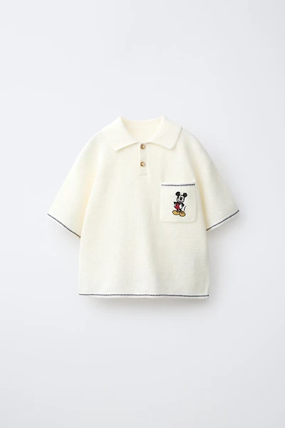 MICKEY MOUSE © DISNEY WAFFLE KNIT POLO