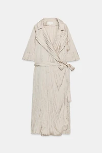 ZW COLLECTION PLEATED BELTED DRESS