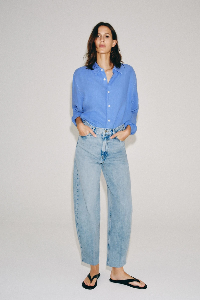 ZW COLLECTION HIGH WAIST TAPERED JEANS