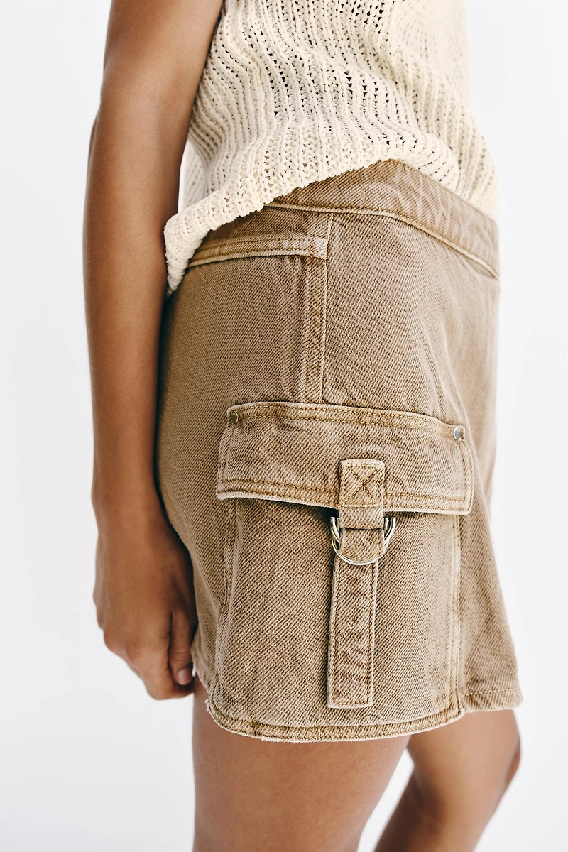 JUPE-PANTALON CROISÉE CARGO