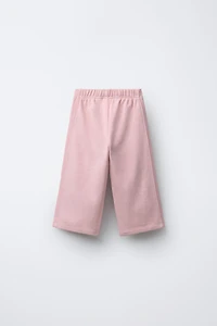 PANTALON EN MOLLETON WIDE LEG OURSON