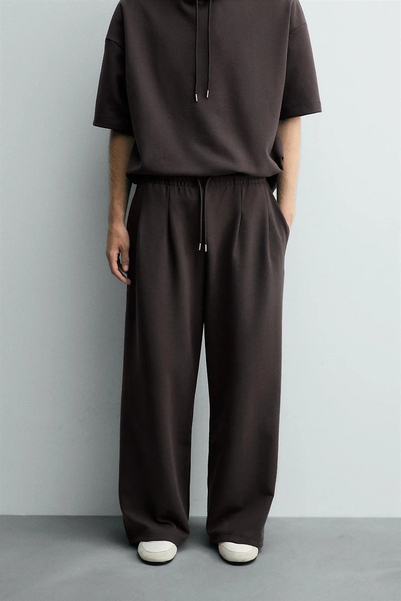PANTALON INTERLOCK PLIS ÉTIQUETTE