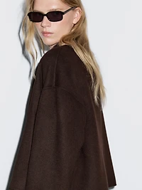 Short jacket with high neck