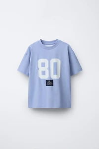 JOGGING NUMBER AND LABEL T-SHIRT