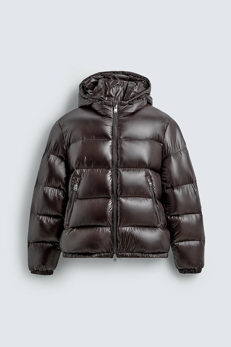 100% FEATHER WATER REPELLENT PUFFER JACKET