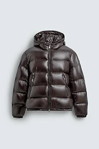 100% FEATHER WATER REPELLENT PUFFER JACKET