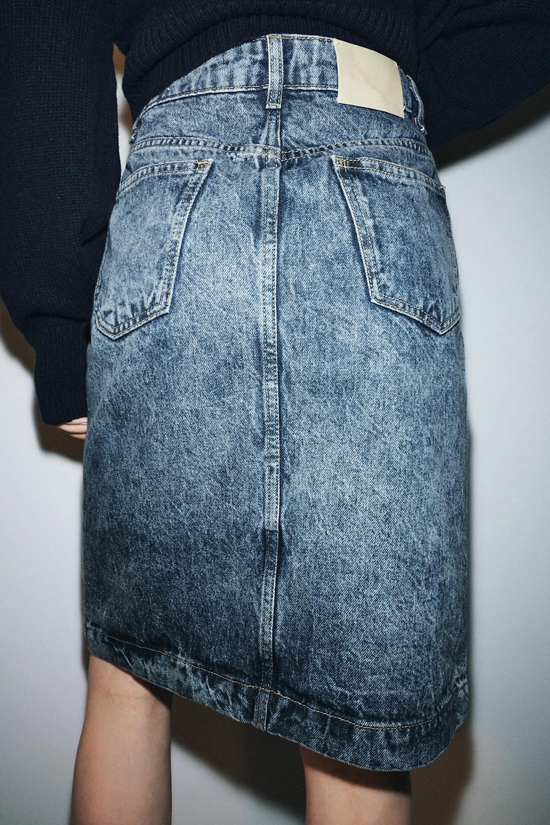 ZW COLLECTION DENIM MIDI SKIRT