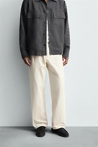 PANTALON PLIS CHEVRONS