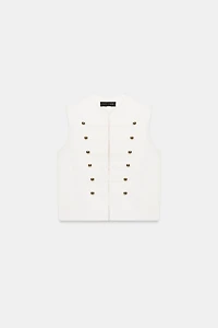 BUTTON VEST TOP