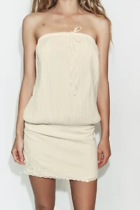 ROBE BUSTIER BIMATIÈRE BRODÉE