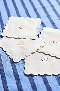 RAMIE SHELL COASTER SET (PACK OF 4)