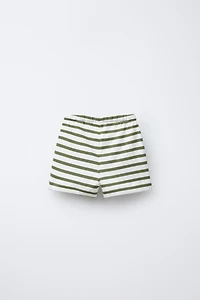 TWO-PACK STRAIGHT STRIPED AND SOLID SHORTS