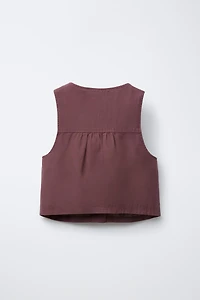 CANVAS TIE VEST